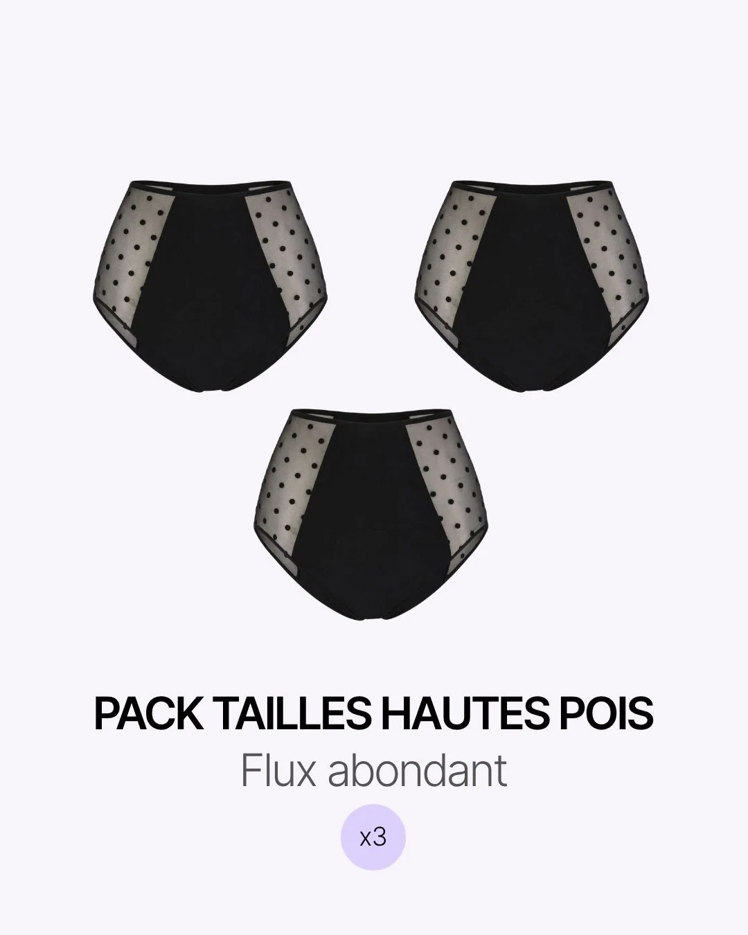 Culottes menstruelles flux abondant
